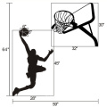 Home Decoration Basketball Printing Kids Wall Pvc Removable Decors Sticker